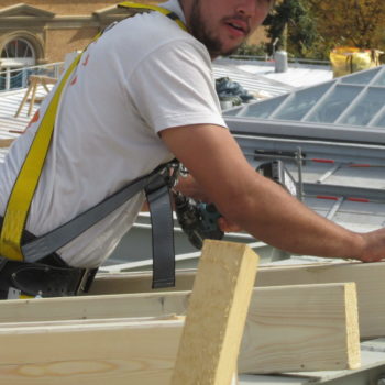 Rénovation en bois de la toiture du tribunal de Grande Instance de Strasbourg